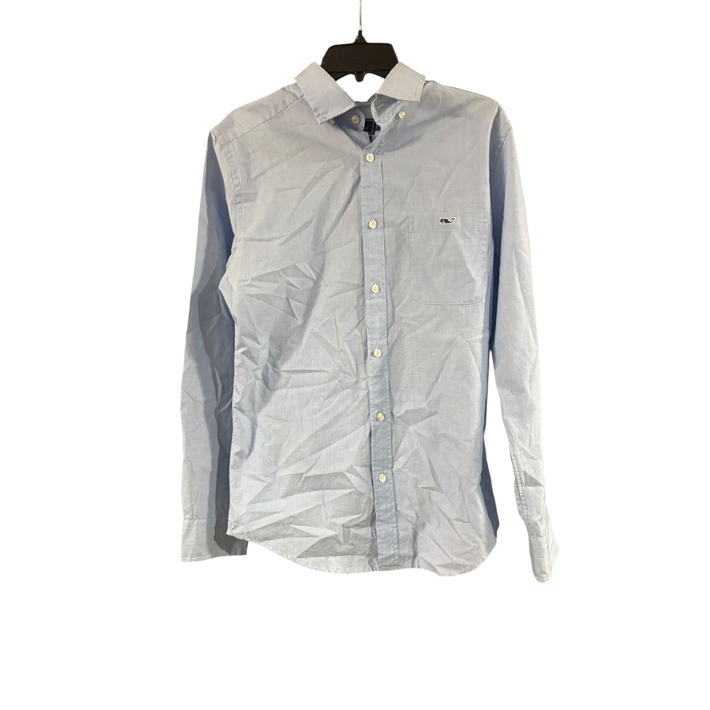 Vineyard Vines Mens Classic Fit Tucker Shirt Blue Cotton Button Down Small